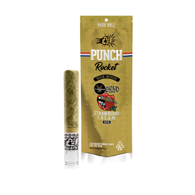 Strawberry C.R.E.A.M. X Papaya Bomb Rosin Infused Pre-Roll (1.6g)