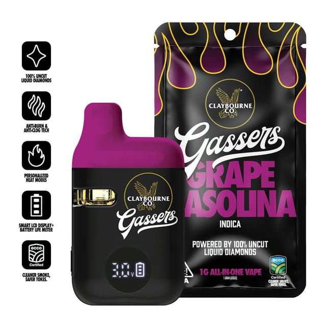 Grape Gasolina - 1g Disposable Gassers - 1g Dispo - Indica