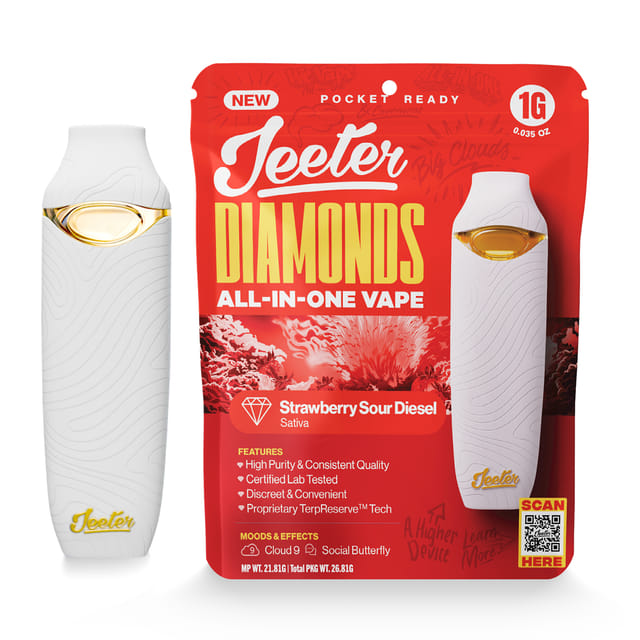 Strawberry Sour Diesel (S) Liquid Diamonds AIO - 1g *B2G1 EVERYDAY* - Strawberry Sour Diesel (S) AIO