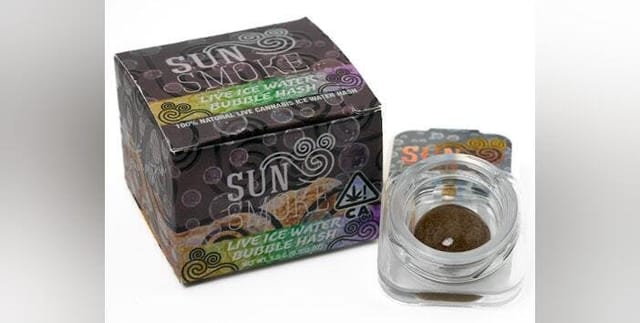 SunSmoke 1.5g Live Ice Water Bubble Hash - Skunky Mint Pie (I)