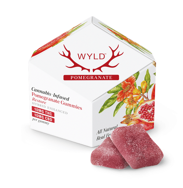 Pomegranate 1:1 CBD + Hybrid Enhanced Gummies