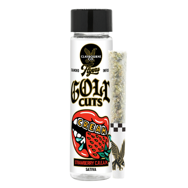 Flyers | Strawberry C.R.E.A.M Diamond Infused Pre Rolls (0.5g x 2) - 1g