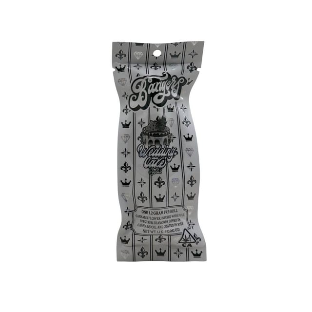 ***Wedding Cake - 1.2g Infused Preroll - 1.2g Hybrid Infused Preroll