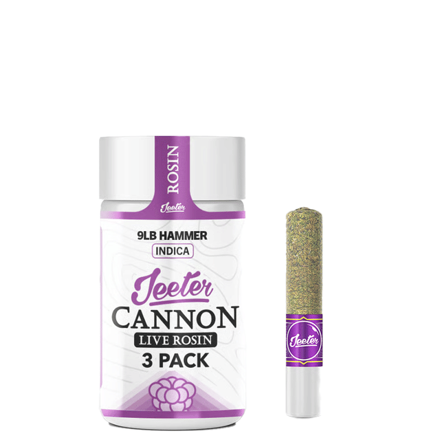 9LB Hammer Live Rosin Infused Baby Cannon Pre-Rolls (3Pk)(1.5G) - (3Pk)(1.5G)