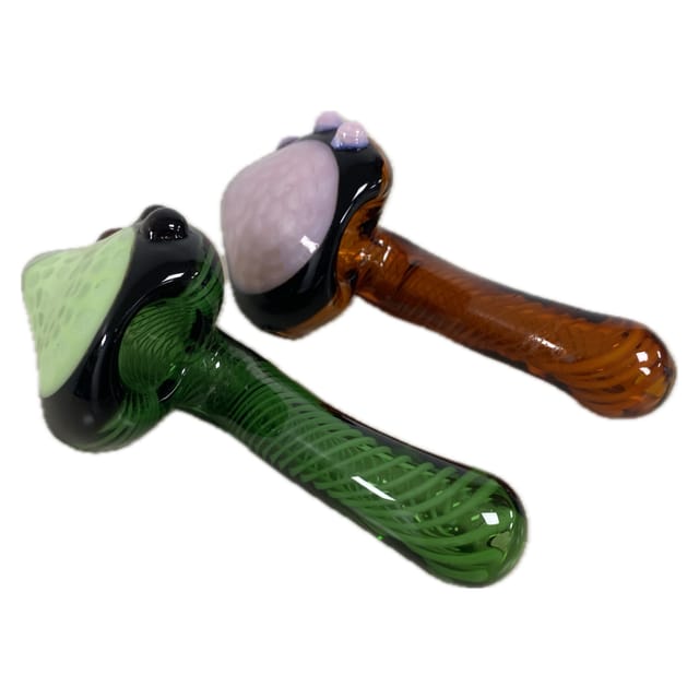 5" Sherlock Spoon Point Hand Pipe (Assorted Colors)