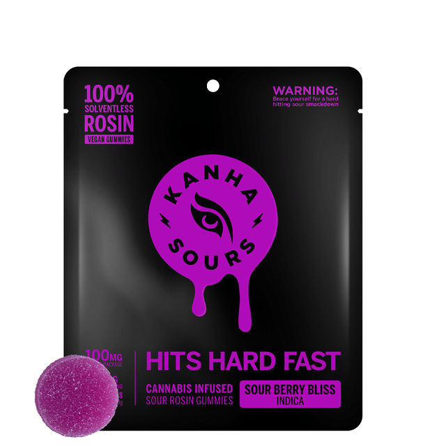 Sour Berry Bliss Solventless Rosin Gummies (100Mg) (10Pk)