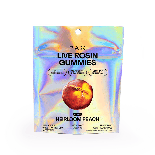 Heirloom Peach | 100mg Live Rosin Gummies - SR - 181