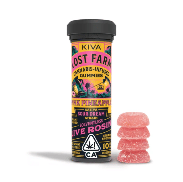 Lost Farm Pink Pineapple Rosin Gummies