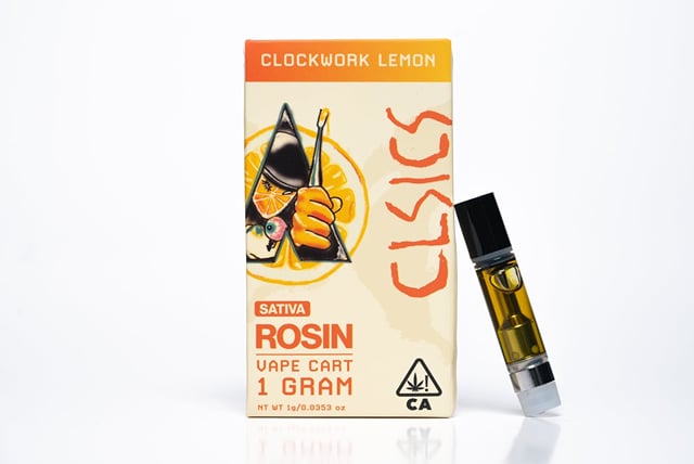 Clockwork Lemon - Live Rosin Vape Cartridge 1g