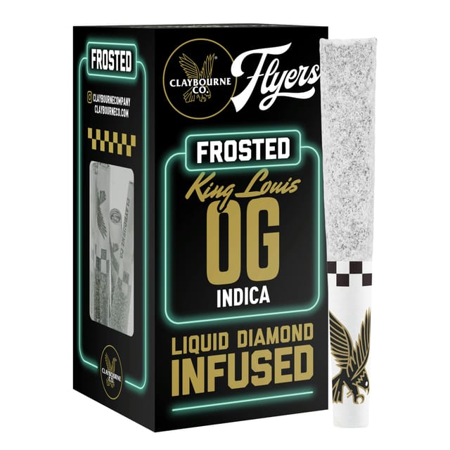 5pk Frosted Flyers: King Louis OG (I) | Liquid Diamond Infused Pre-Rolls - 2.5g