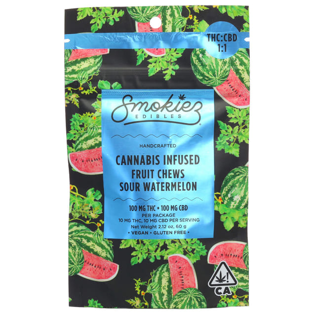 Sour Watermelon CBD Fruit Chews - Sour Watermelon CBD