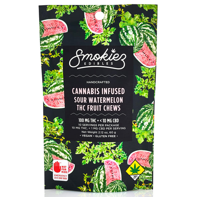 Sour Watermelon (H) Fruit Chews 100mg *SPECIAL PRICING* - Sour Watermelon (H)