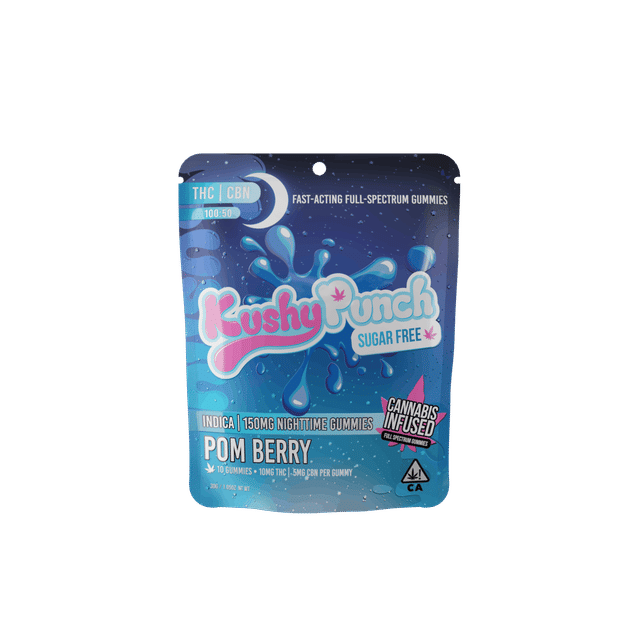 Pom Berry (100MG THC + 50MG CBN) SUGAR FREE- Kushy Punch Nightime