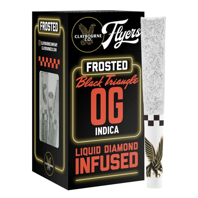 Flyers Frosted: Black Triangle OG 2pk .5g Pre-Rolls