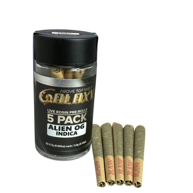 Alien Og | 5 Pack Rosin Prerolls