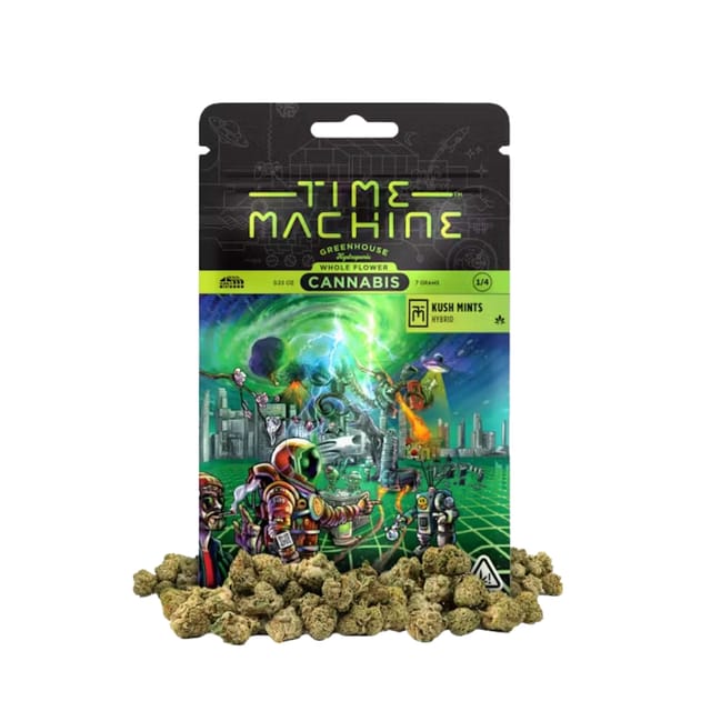 Time Machine Flower 1g Hybrid Kush Mints