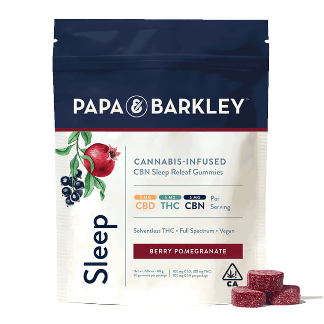 Sleep Berry Pomegranate CBN Gummies - 100mg - Berry Pomegranate CBN