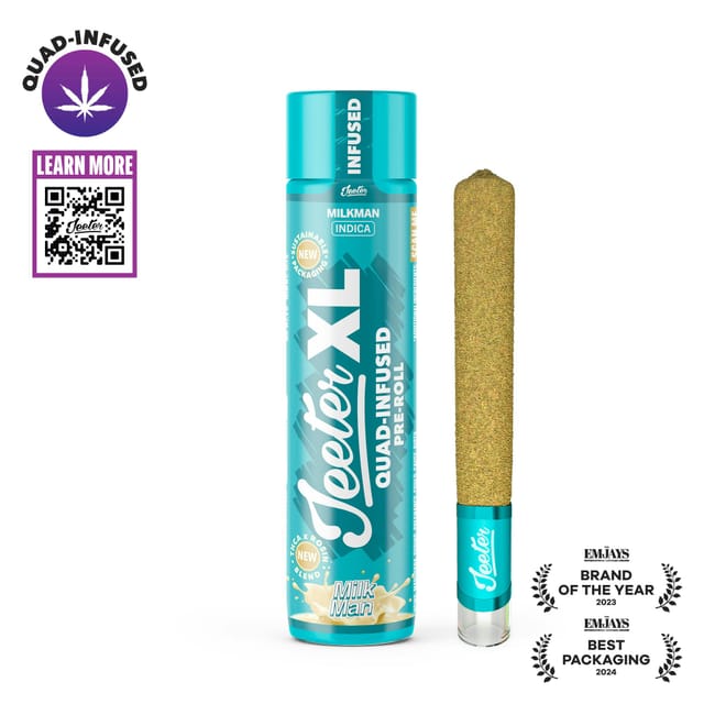 XL Quad Infused | Milkman (I) Rosin + THCa Diamond Infused Pre Roll - 2g