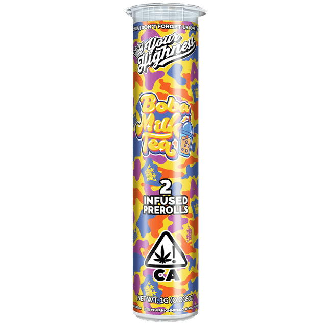 Boba Milk Tea – Live Hash-Infused - Pre-Rolls - 1g (2-Pack)