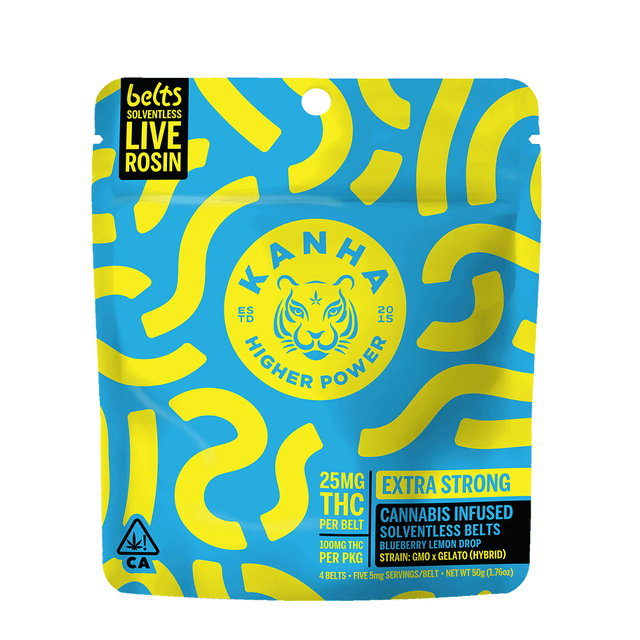 Blueberry Lemon Drop Nano Solventless Rosin Belts (100Mg) (4Pk)