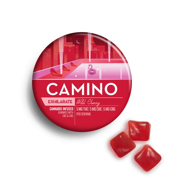 Camino Wild Cherry "Exhilarate" Gummies - 20 Gummies