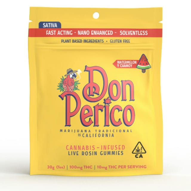 Watermelon + Chamoy (S) Nano Rosin Gummies - 100mg - Watermelon + Chamoy (S)