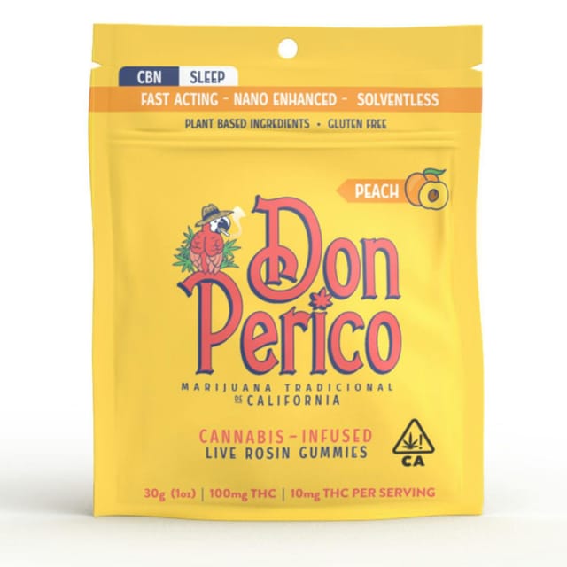 Peaches - Sleep 2:1 THC:CBN - NANO Rosin Gummies *DAILY BUY 2 GET 1* - Peach CBN Nano Rosin Gummies 100mg (I)