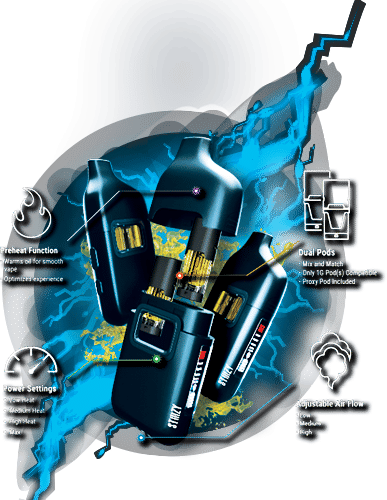 STIIIZY - Bar Battery (Dual Pod System) - STIIIZY - Bar Battery (Dual Pod System)