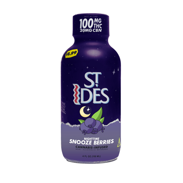 Snooze Berries 5:1 THC/CBN 100mg Shot - 100mg THC/CBN Shot