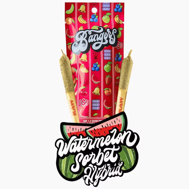 Watermelon Sorbet - .6g Infused Preroll (2pk) - .6g 2pk - Hybrid