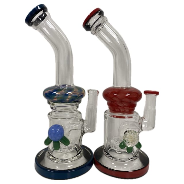 9.5" Marbled Bubbler Water Pipe Assorted Colors)