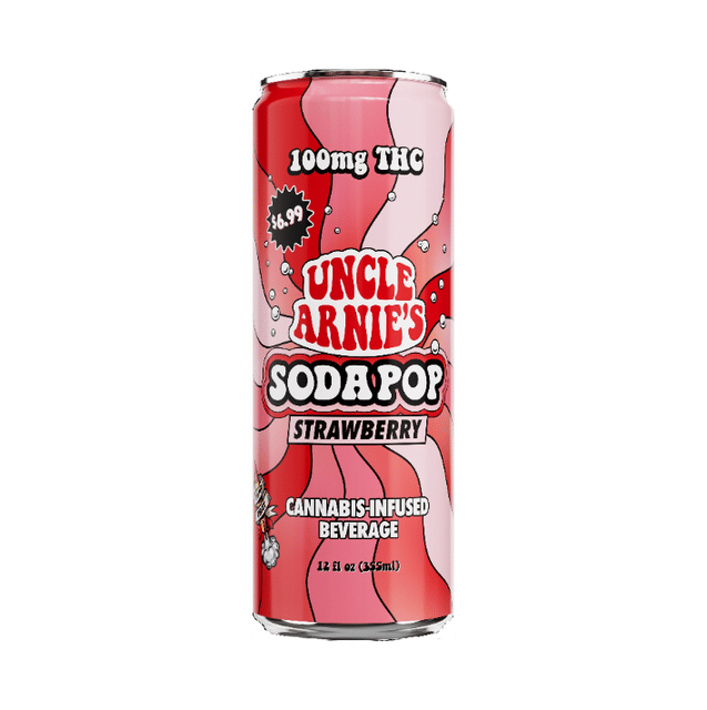 Strawberry 12oz Soda - 100mg - 100mg Hybrid Soda