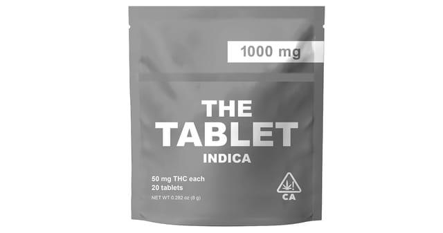 The Tablet 50mg THC Indica 20 Count