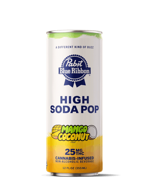 Mango Coconut | 25mg | Single PABST | PBR Cannabis Infused High SodaPop