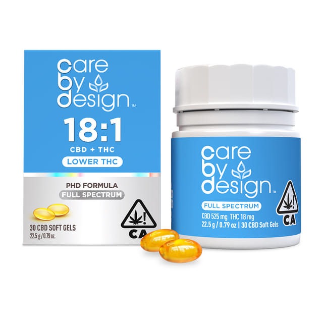 18:1 CBD:THC Soft Gels - 30ct - 18:1 Capsules 30ct