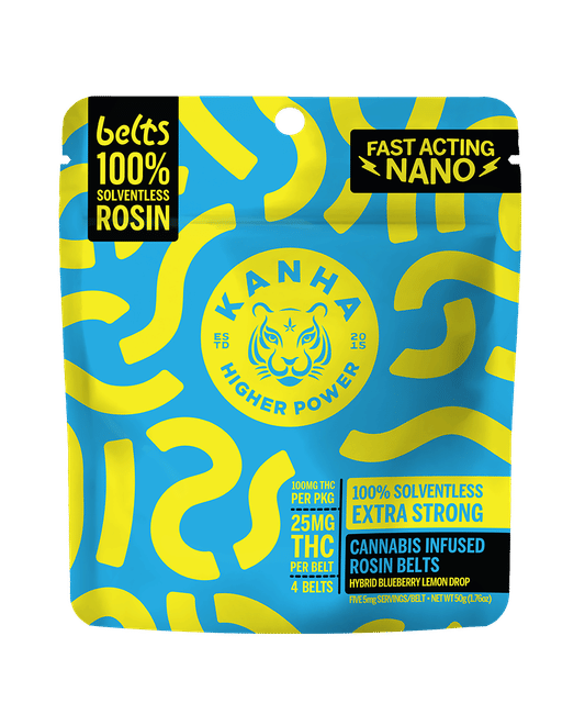 Sour Belts | Blueberry Lemon Drop (H) Live Rosin Infused - 100mg