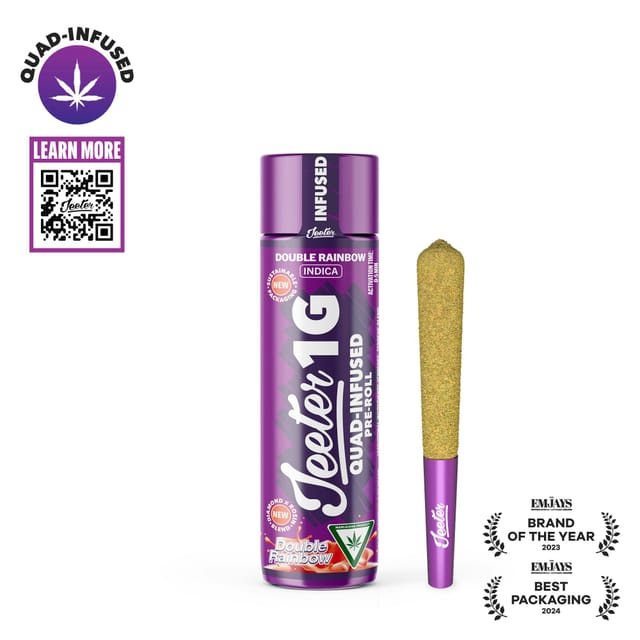 Double Rainbow 1g Quad Infused Pre-Roll