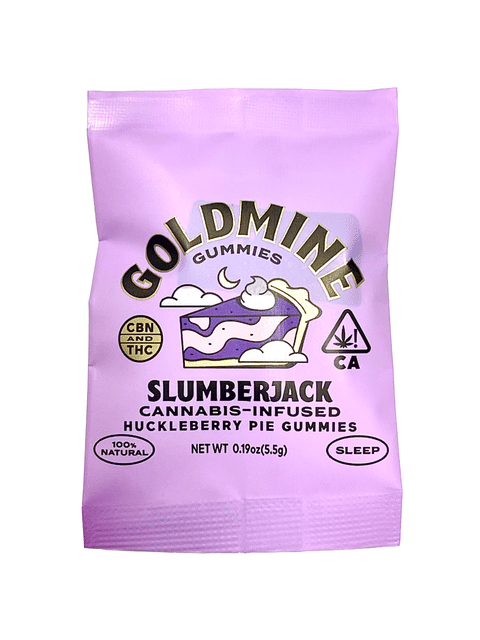 Slumberjack Huckleberry Pie Gummy Tin - Sleep, 10 MG THC + 2 MG CBN