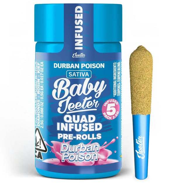 Durban Poison - Baby Infused 5pk *SPECIAL PRICING* - Durban Poison (S)