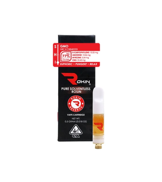 GMO 0.5g Cartridge | Reserve Rosin
