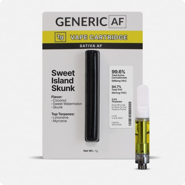 Sweet Island Skunk 1g cart - v-sis-0002