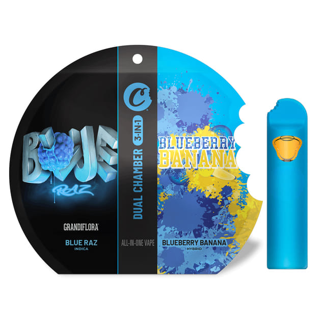 Blue Raz x Blueberry Banana (H) Dual Chamber AIO - 1g - Blue Raz x Blueberry Banana (H)