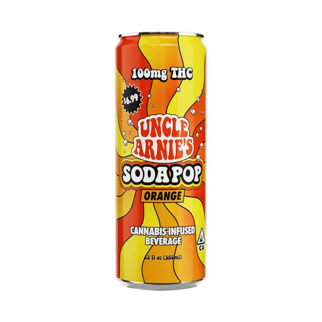Orange 12oz Soda - 100mg - 100mg Hybrid Soda