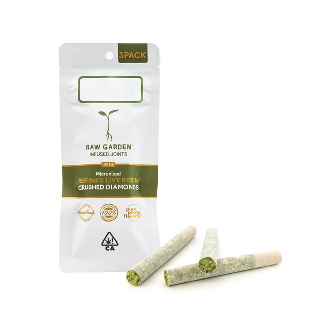 Lemon Gas RLR™ Crushed Diamonds Infused (3) 0.5g Joints