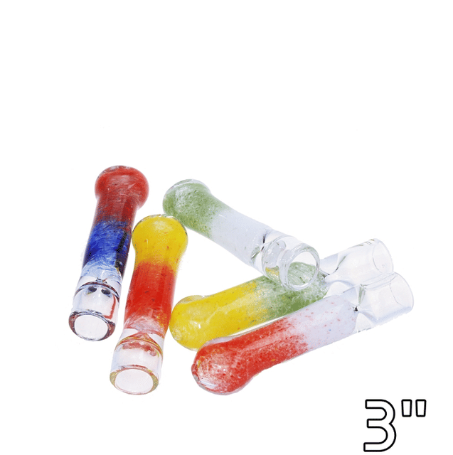 Mix Shade Glass Chillum - 3" - Mix Shade Chillum