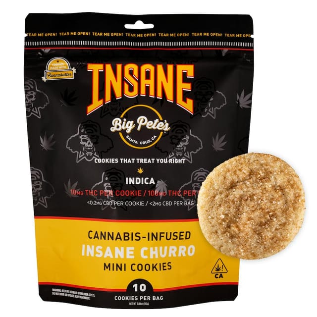 Insane Churro - 100mg - 100mg 10 Pack Indica