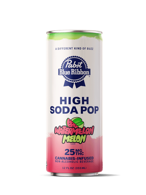 Pabst Blue Ribbon - High Soda Watermelon Melon 25mg - Pabst Blue Ribbon - High Soda Watermelon Melon 25mg