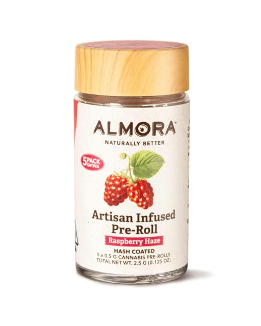 Raspberry Haze - Artisan Infused Pre Roll 5 Pack | 0.5g