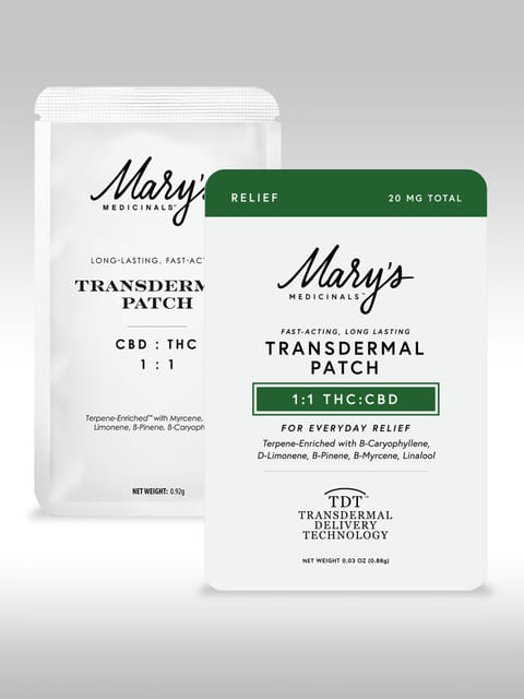 Relief 1:1 CBD:THC Transdermal Patch