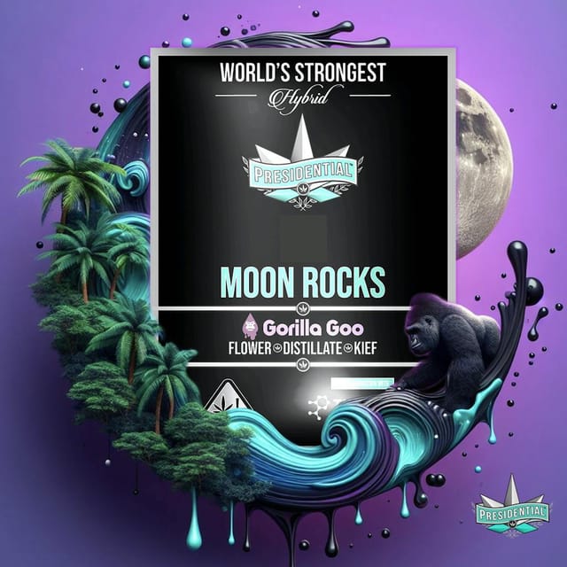 Gorilla Goo - .7g Moon Rock Blunts(3pk) - Blunt Pack - Hybrid